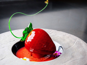 la recette de la fraise de Romain Cornu