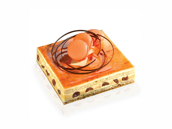 recette entremets du nouvel an orange noisette