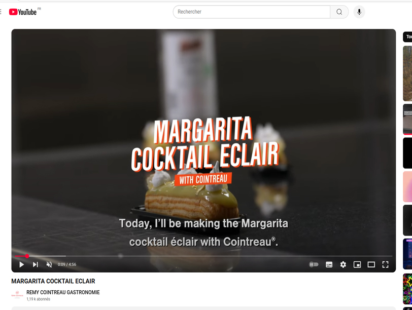 chaine YouTube REMY COINTREAU GASTRONOMIE