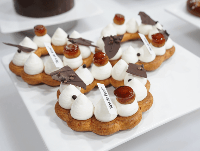 recette de choux noix de coco café et noisette