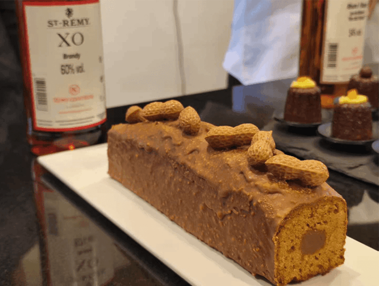 recipe for a lucky cake with hazelnut caramel filling