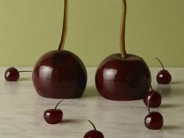 Recette de dessert glacé en forme de cerise