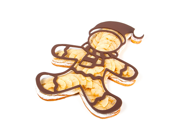 recipe for apple and pecan tartlets in the shape of a little man