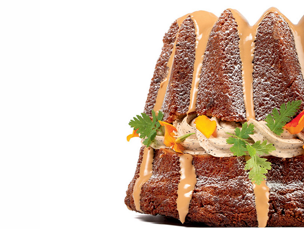 cake recipe orange blossom walnut and mascarpone coffee cream