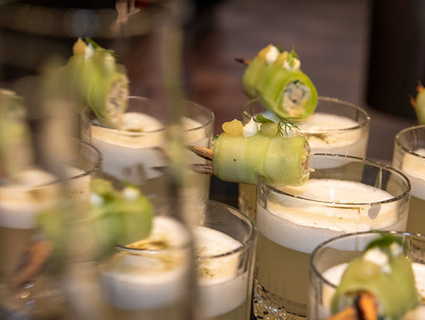 Recette de cannelloni de crabe avec cocktail kiwi Cointreau