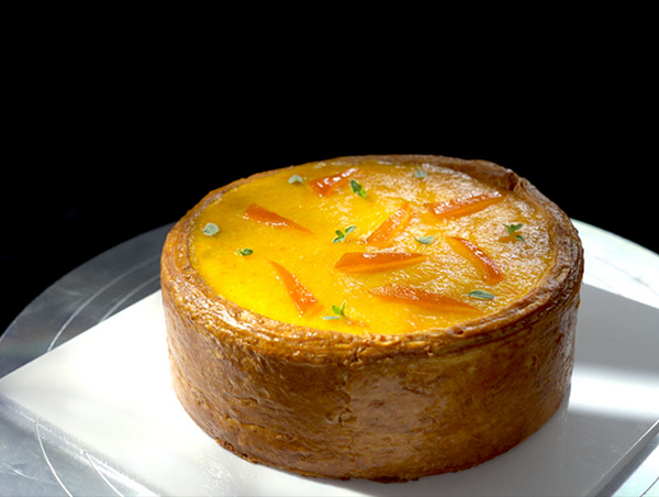 Cointreau orange flan