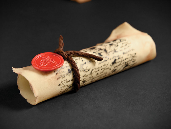 letter-shaped log recipe with chocolate and pecan