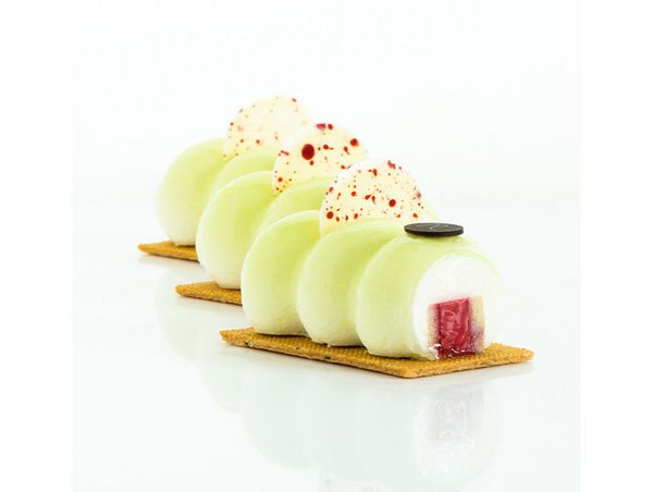 recette d'entremets framboise sudachi