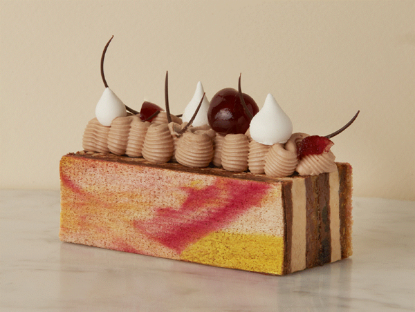 Recipe for David Wesmael's revisited entremets Opéra with Amarena Cointreau