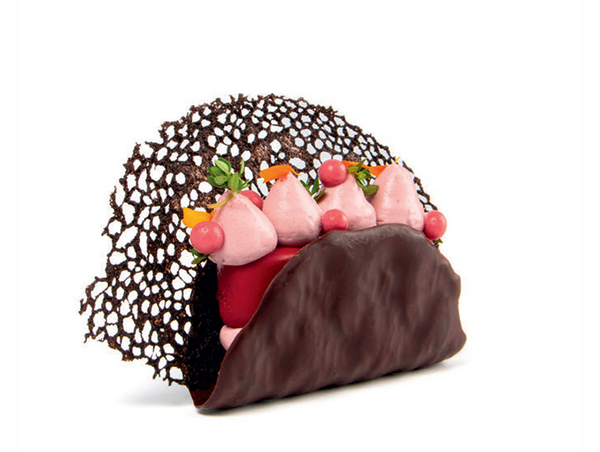 recette de taco sucré chocolat cerises myrtilles