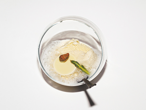 asparagus verrine recipe by Emmanuel Ryon