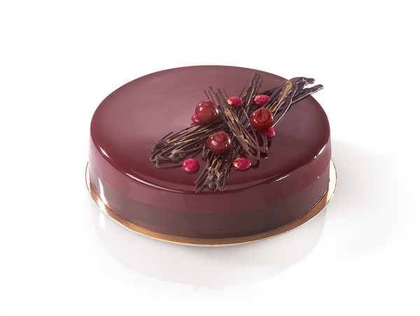 recette d'entremets chocolat griottes