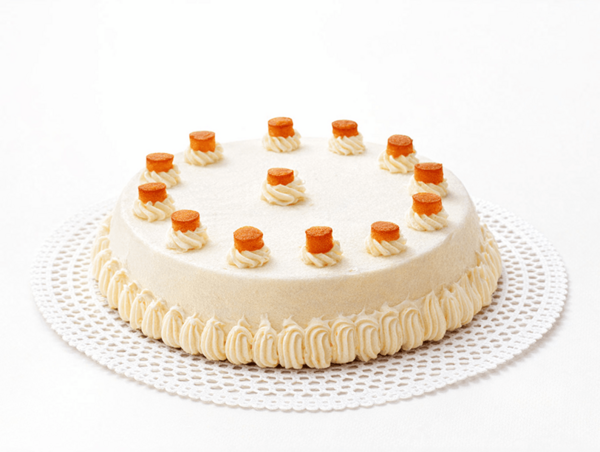 recette vintage glace orange et biscuits aux amandes