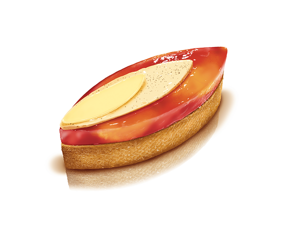 Vegan almond tartlet